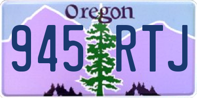 OR license plate 945RTJ