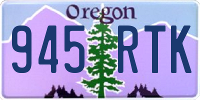 OR license plate 945RTK