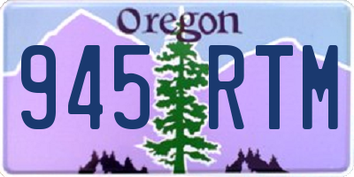 OR license plate 945RTM