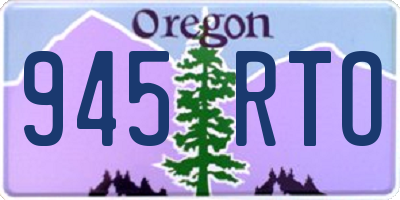 OR license plate 945RTO