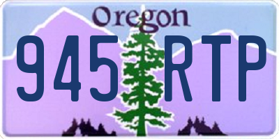 OR license plate 945RTP
