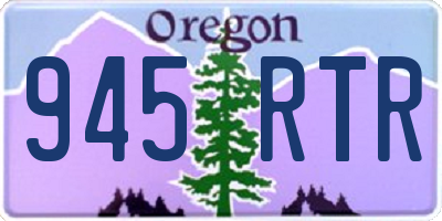 OR license plate 945RTR