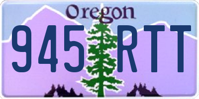 OR license plate 945RTT