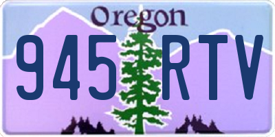 OR license plate 945RTV