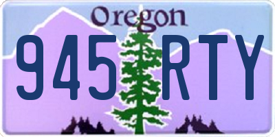 OR license plate 945RTY
