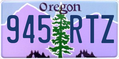OR license plate 945RTZ