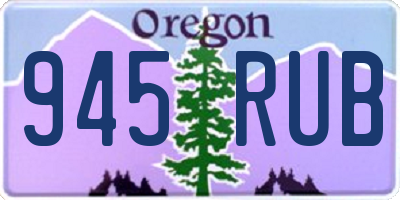 OR license plate 945RUB