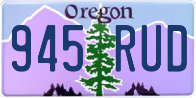 OR license plate 945RUD