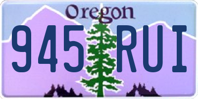 OR license plate 945RUI