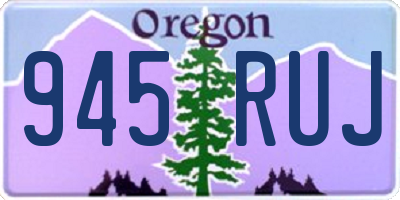 OR license plate 945RUJ