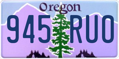 OR license plate 945RUO