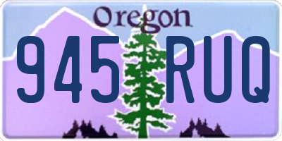 OR license plate 945RUQ