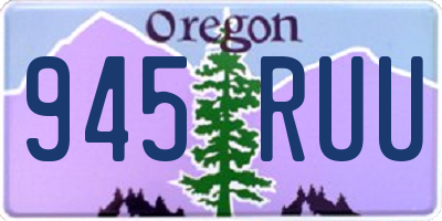 OR license plate 945RUU