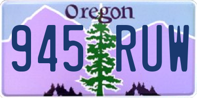 OR license plate 945RUW
