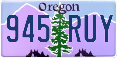OR license plate 945RUY