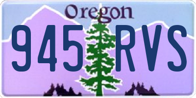 OR license plate 945RVS