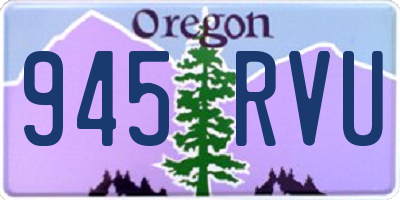 OR license plate 945RVU