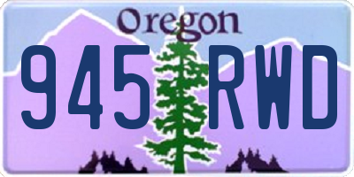 OR license plate 945RWD