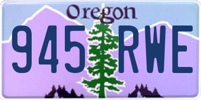 OR license plate 945RWE