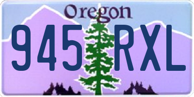 OR license plate 945RXL