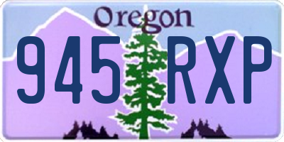 OR license plate 945RXP
