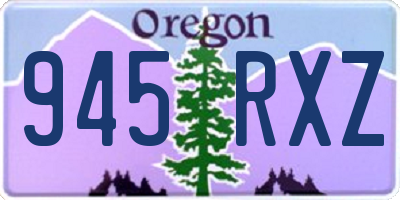 OR license plate 945RXZ