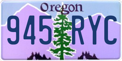 OR license plate 945RYC