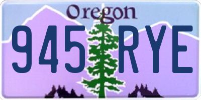 OR license plate 945RYE