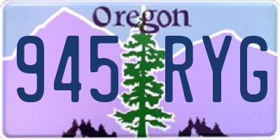 OR license plate 945RYG