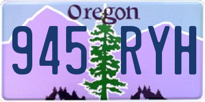 OR license plate 945RYH