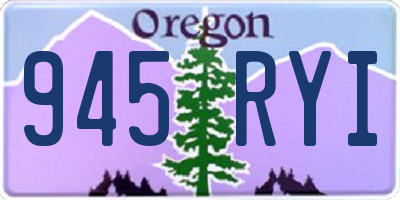 OR license plate 945RYI