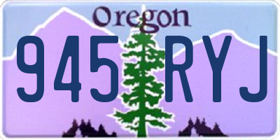 OR license plate 945RYJ