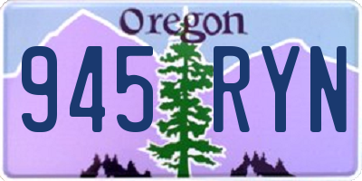 OR license plate 945RYN
