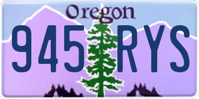 OR license plate 945RYS