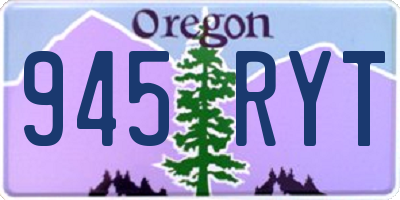 OR license plate 945RYT