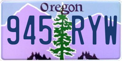 OR license plate 945RYW