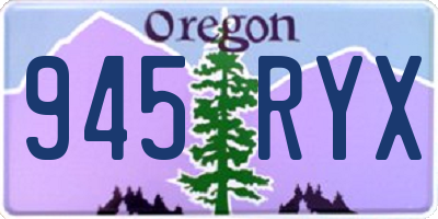 OR license plate 945RYX