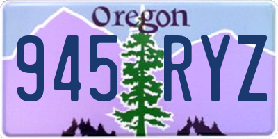 OR license plate 945RYZ