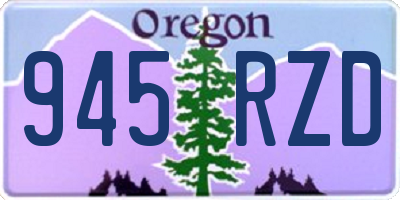 OR license plate 945RZD