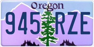 OR license plate 945RZE