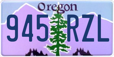 OR license plate 945RZL