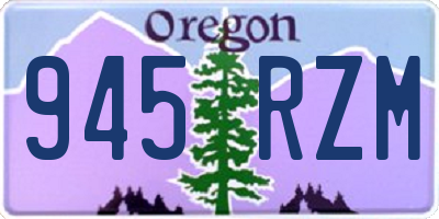 OR license plate 945RZM