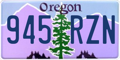 OR license plate 945RZN