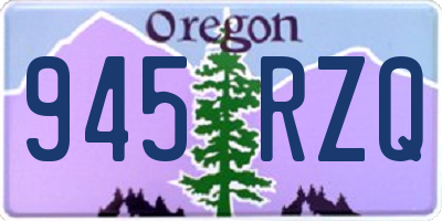 OR license plate 945RZQ