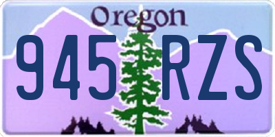 OR license plate 945RZS