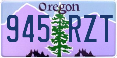 OR license plate 945RZT