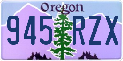 OR license plate 945RZX