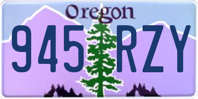 OR license plate 945RZY