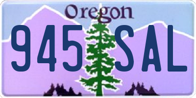 OR license plate 945SAL