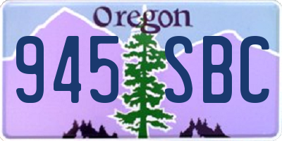 OR license plate 945SBC
